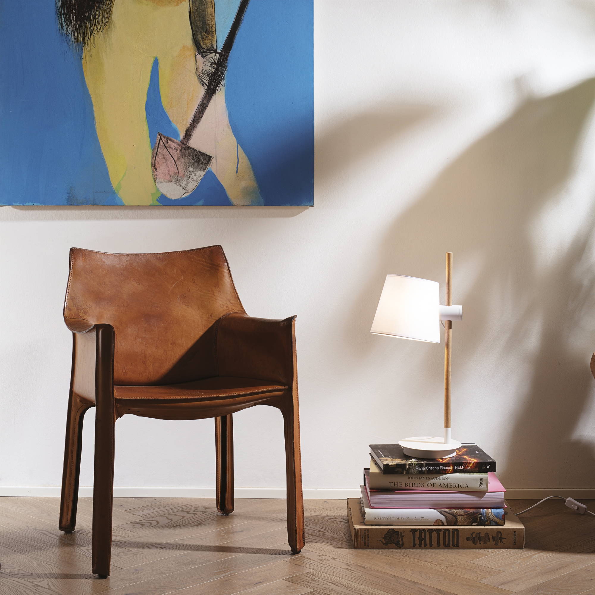 Stolna lampa Ideal Lux AXEL TL1 – Bijela Klasične svjetiljke