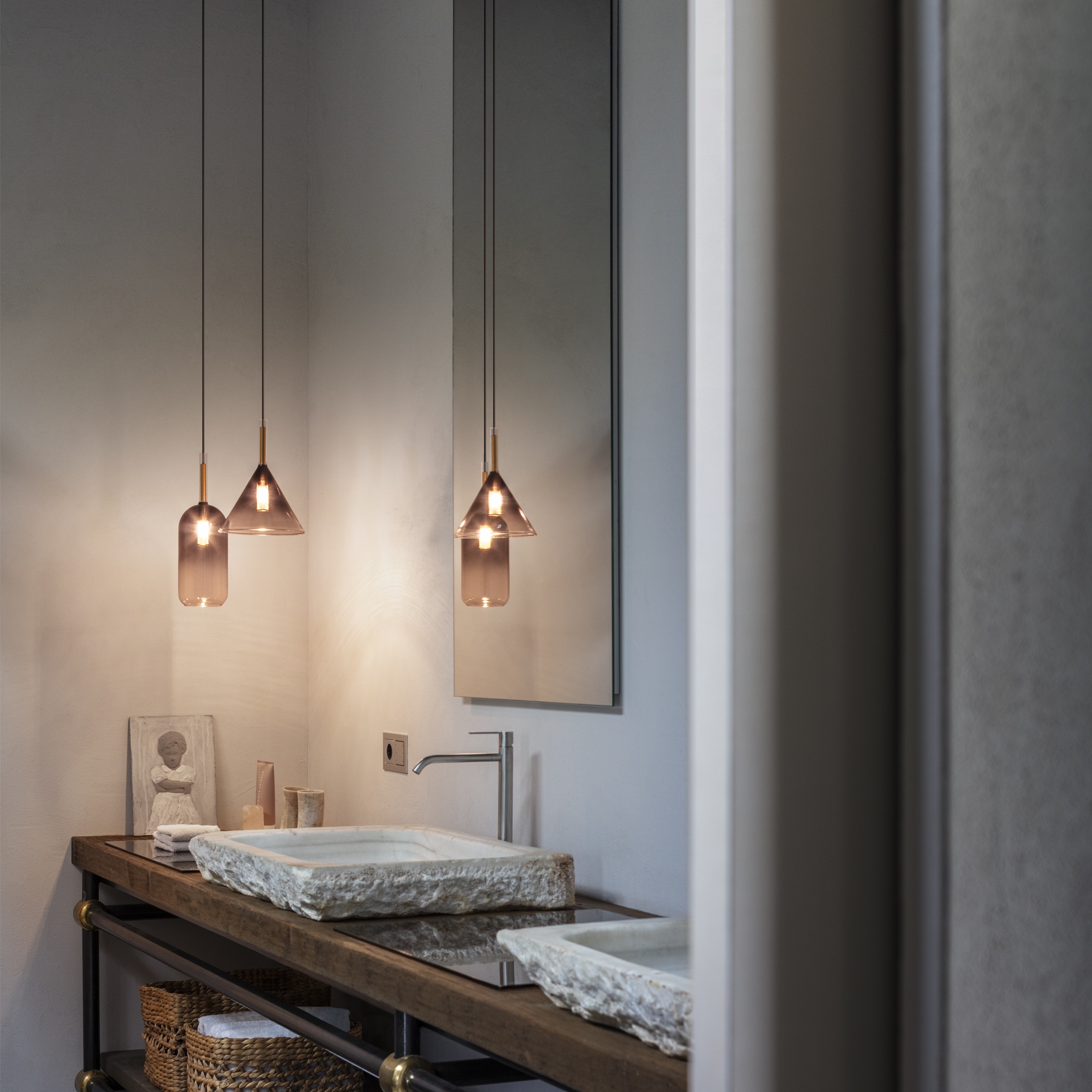 Visilica Ideal Lux EMPIRE SP1 CONO – Krom Moderne visilice