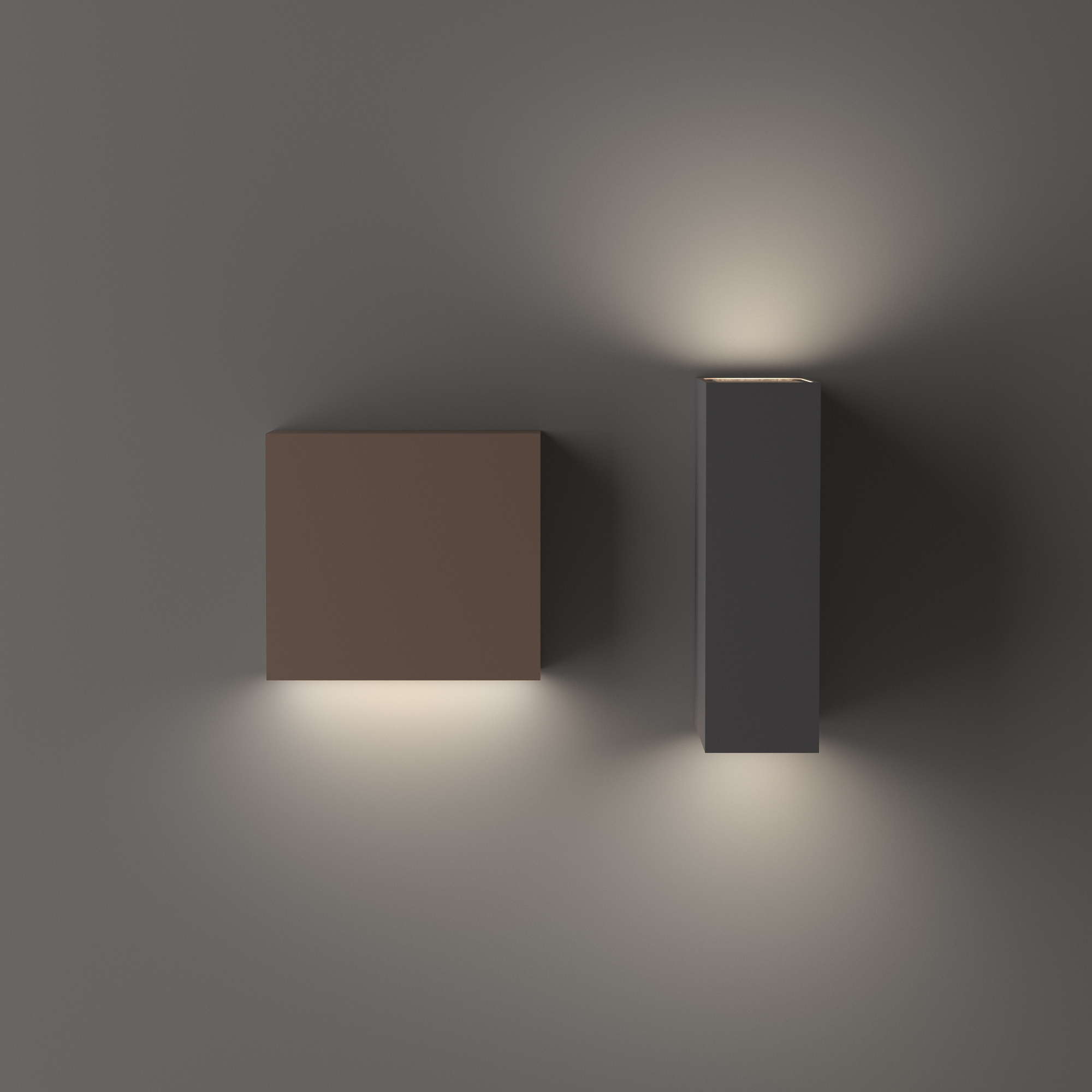 Vanjska zidna svjetiljka Ideal Lux TETRIS-1 AP1 – Crna Vanjska rasvjeta
