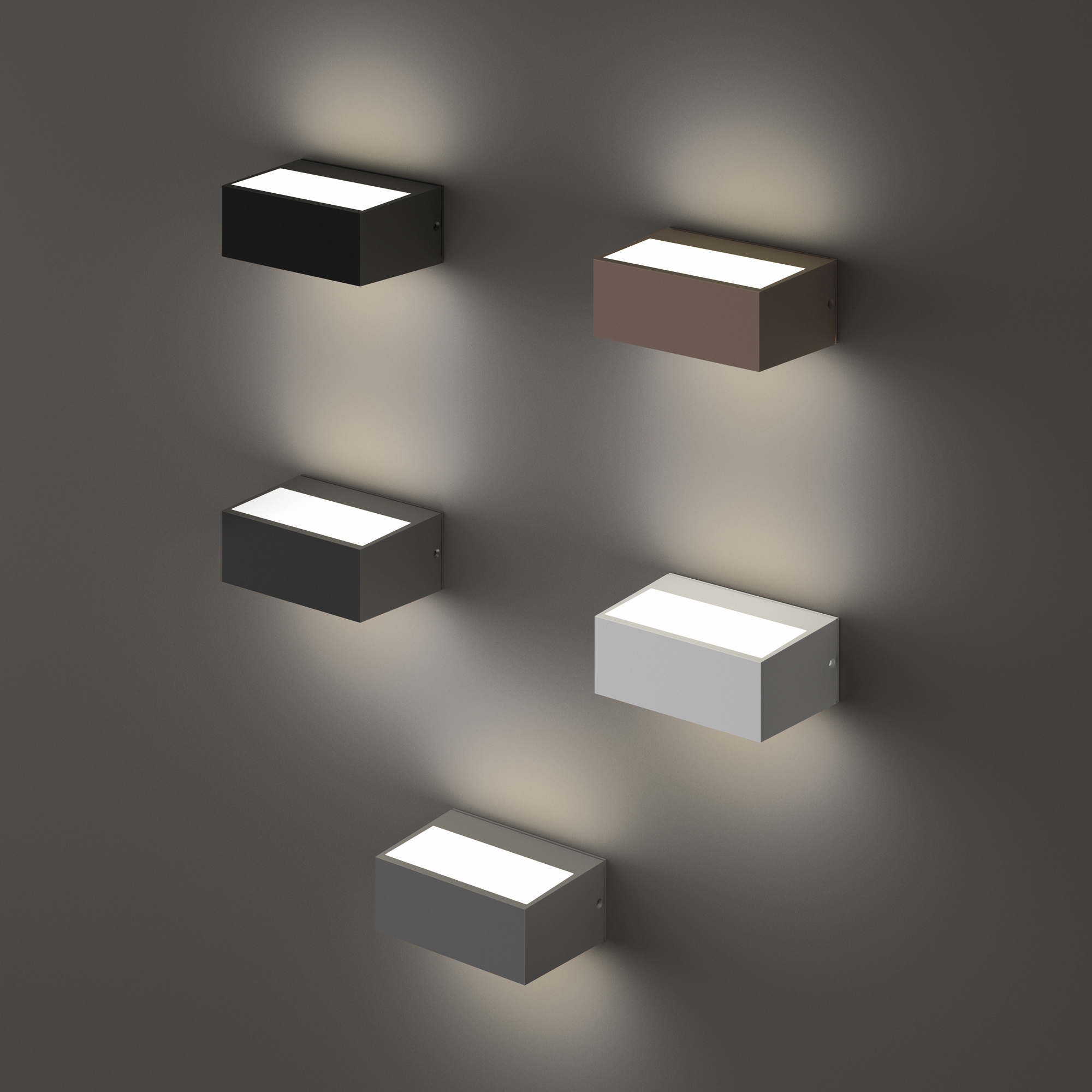 Vanjska zidna svjetiljka Ideal Lux TWIN AP1 – Siva Vanjska rasvjeta