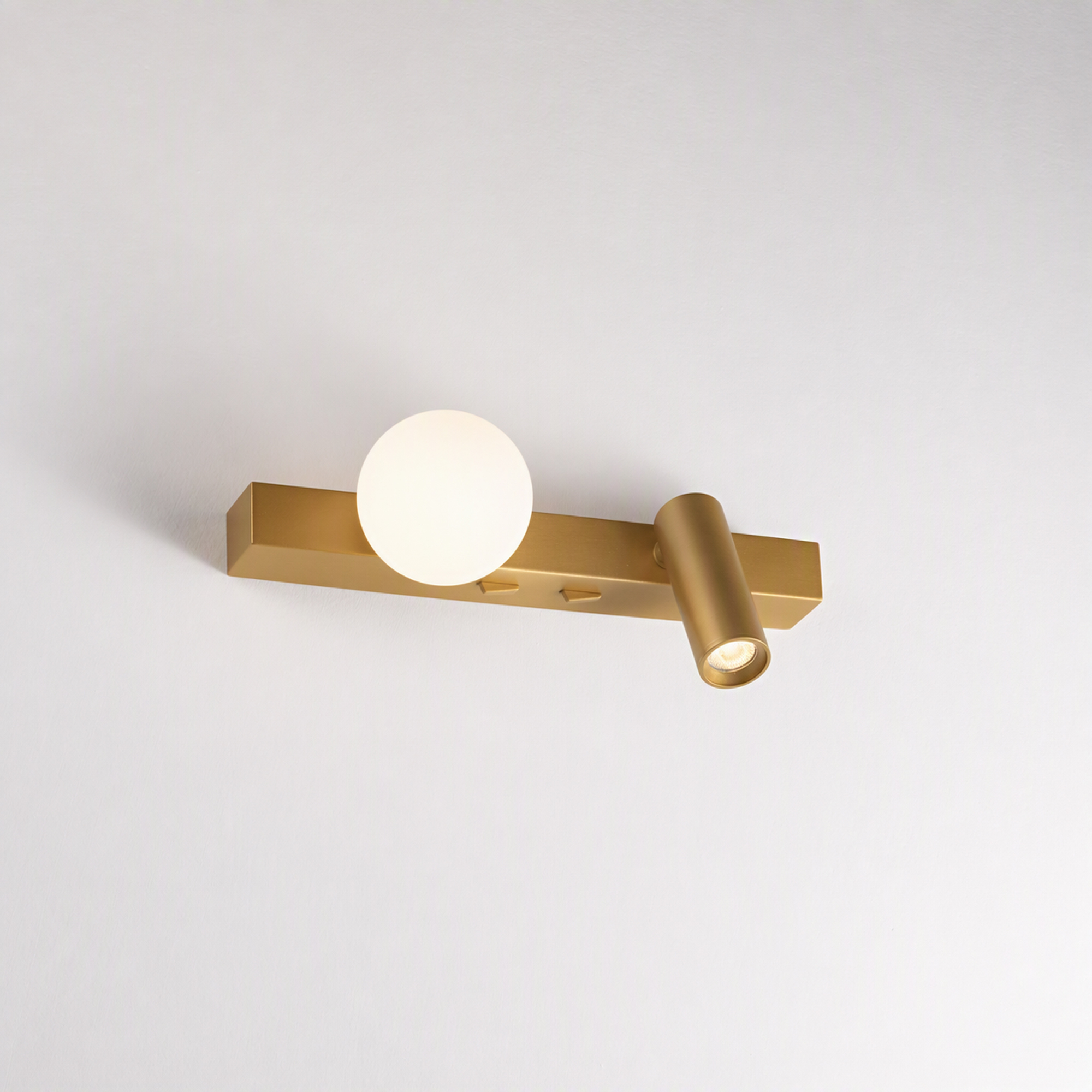 Zidna svjetiljka Ideal Lux BINOMIO LED AP – Mjed Dekorativna rasvjeta