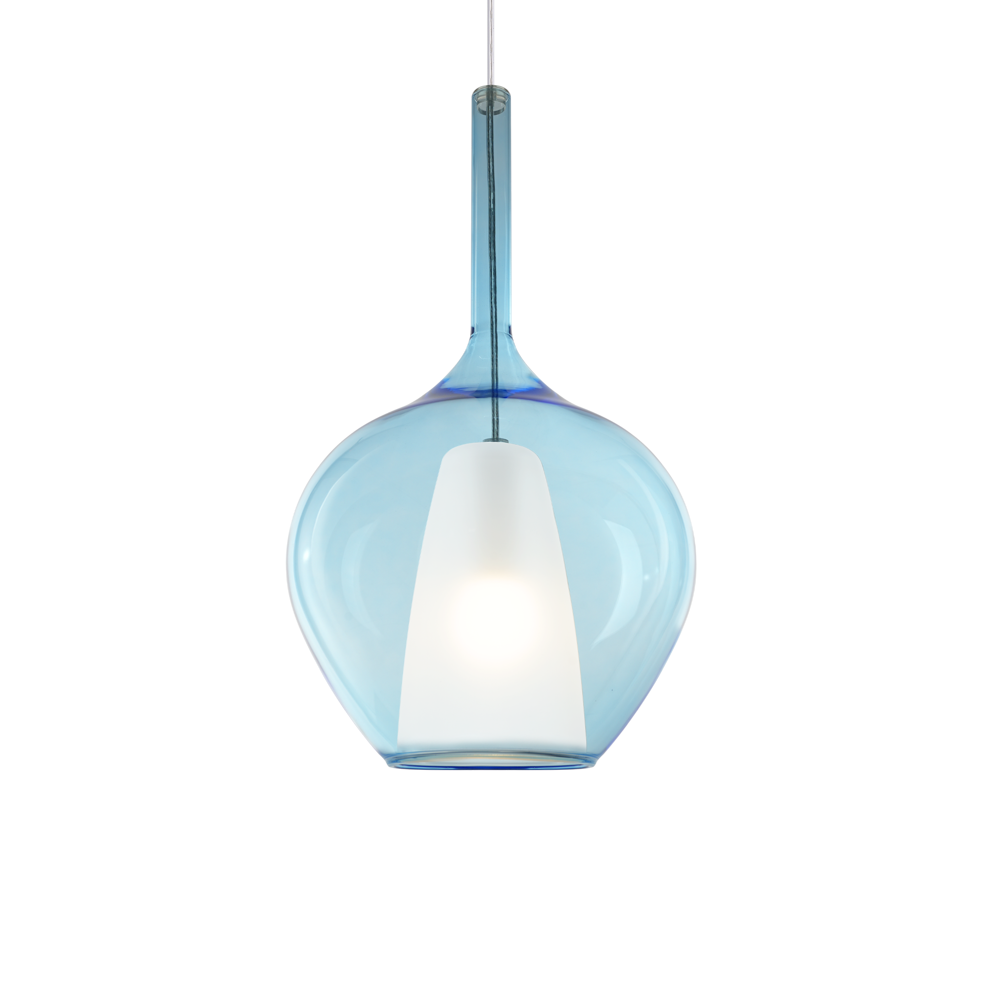Visilica Ideal Lux KALIQUE-1 SP1 D28 – Svijetloplava Visilice