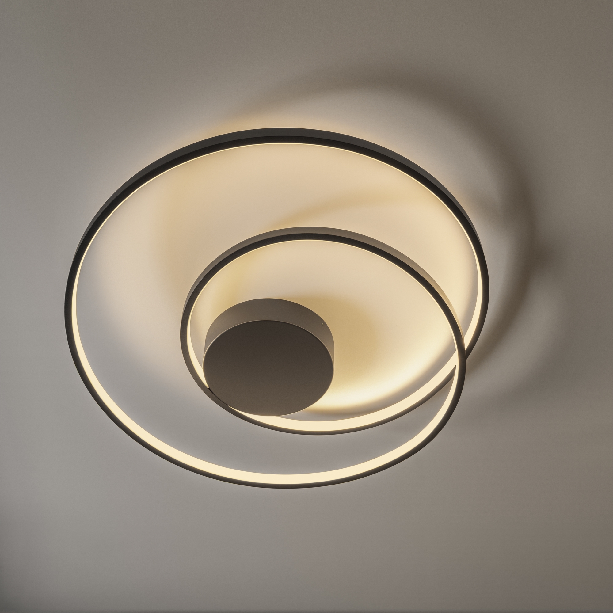 Stropna svjetiljka Ideal Lux OZ PL D100 ON-OFF 3000K – Crna Moderne plafonjere