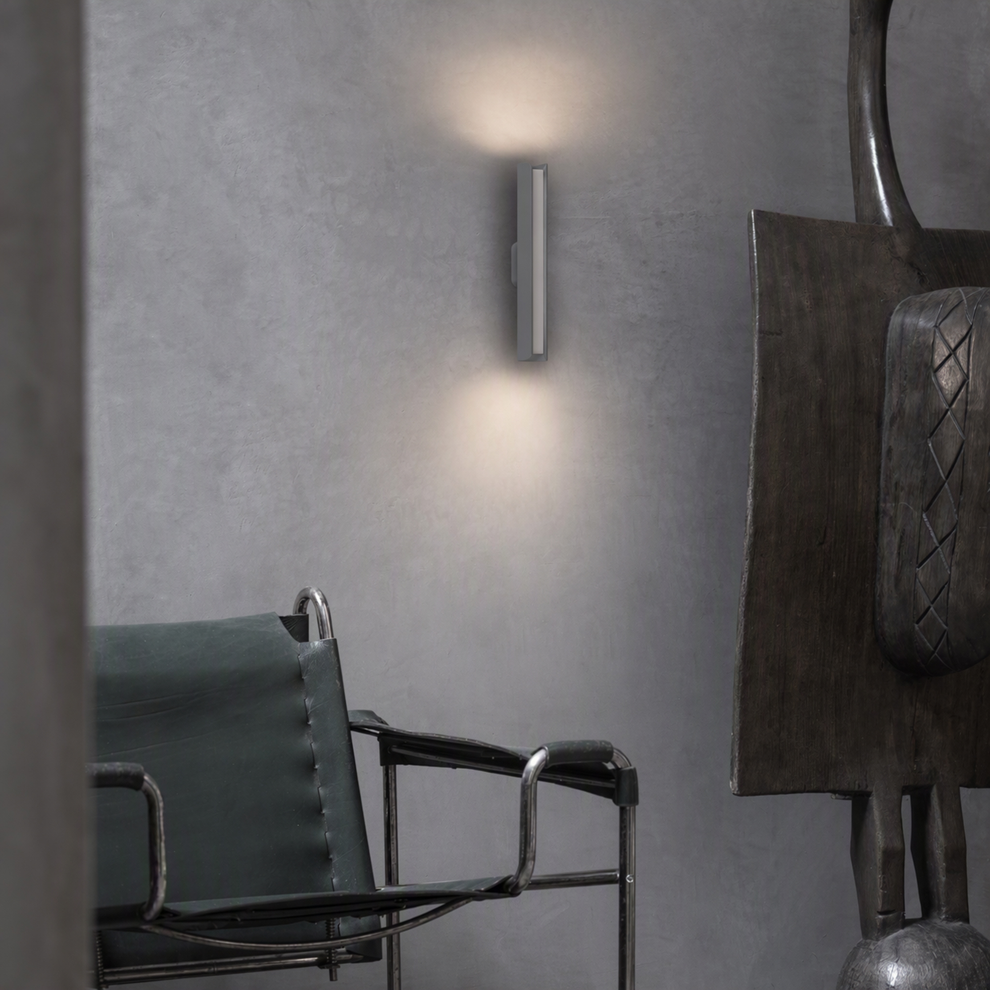 Zidna svjetiljka Ideal Lux DORICA AP1 – Siva Dekorativna rasvjeta