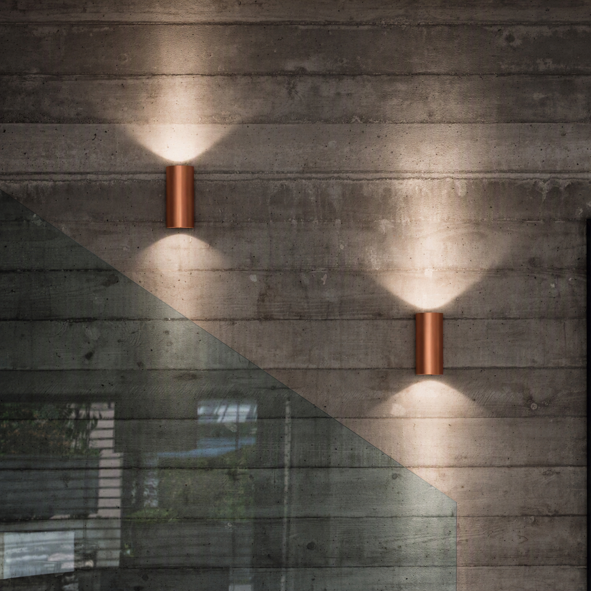 Zidna svjetiljka Ideal Lux LOOK AP02 ROUND D6.0 H030 – Bakar Dekorativna rasvjeta