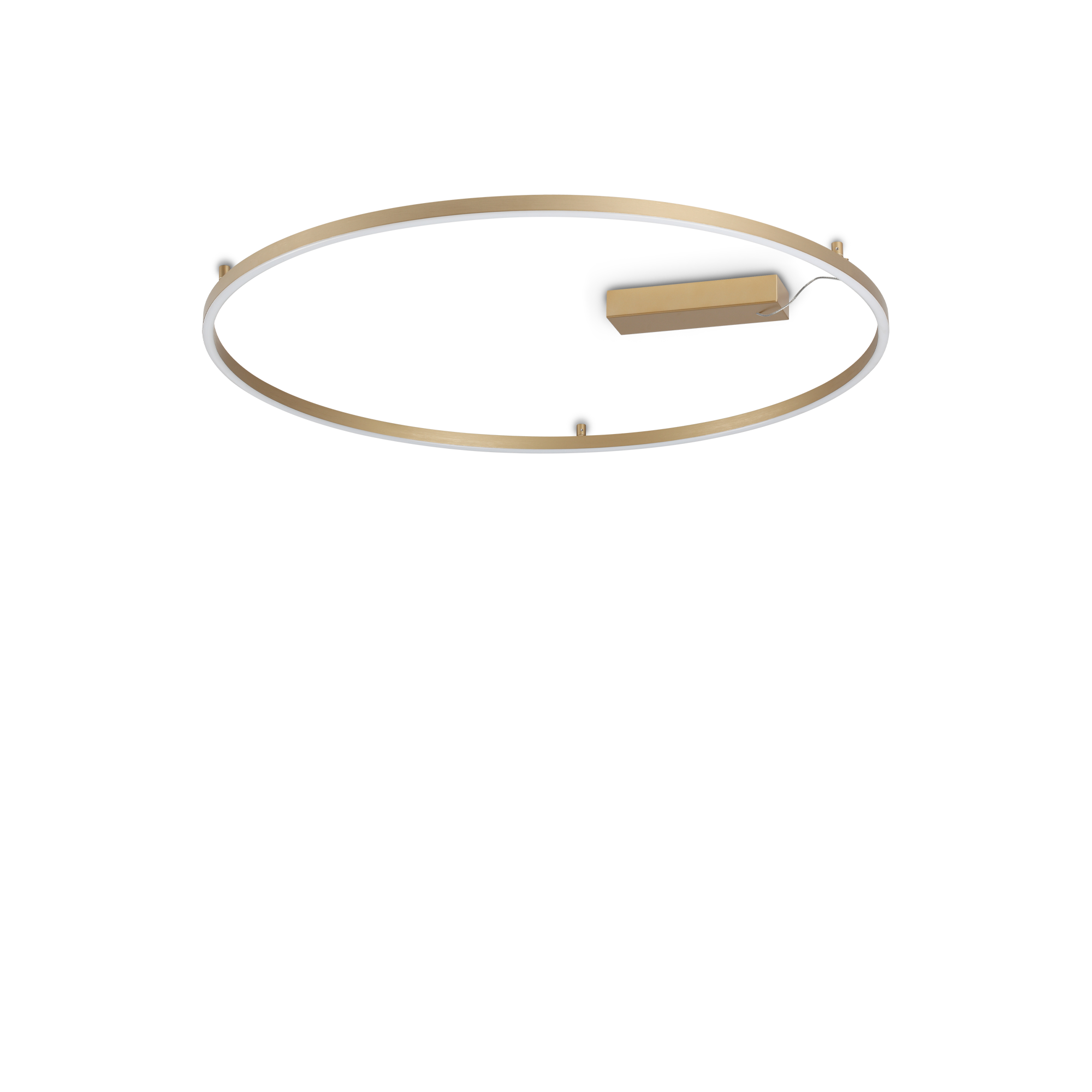 Stropna svjetiljka Ideal Lux ORACLE SLIM PL D090 ROUND 3000K ON-OFF OT – Mjed Moderne plafonjere