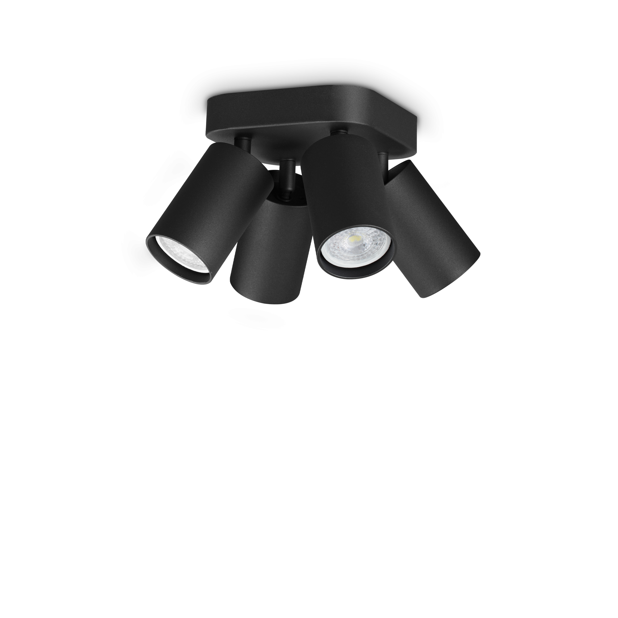 Stropna svjetiljka Ideal Lux DYNAMITE PL4 ROUND – Crna Nadgradna stropna svjetla