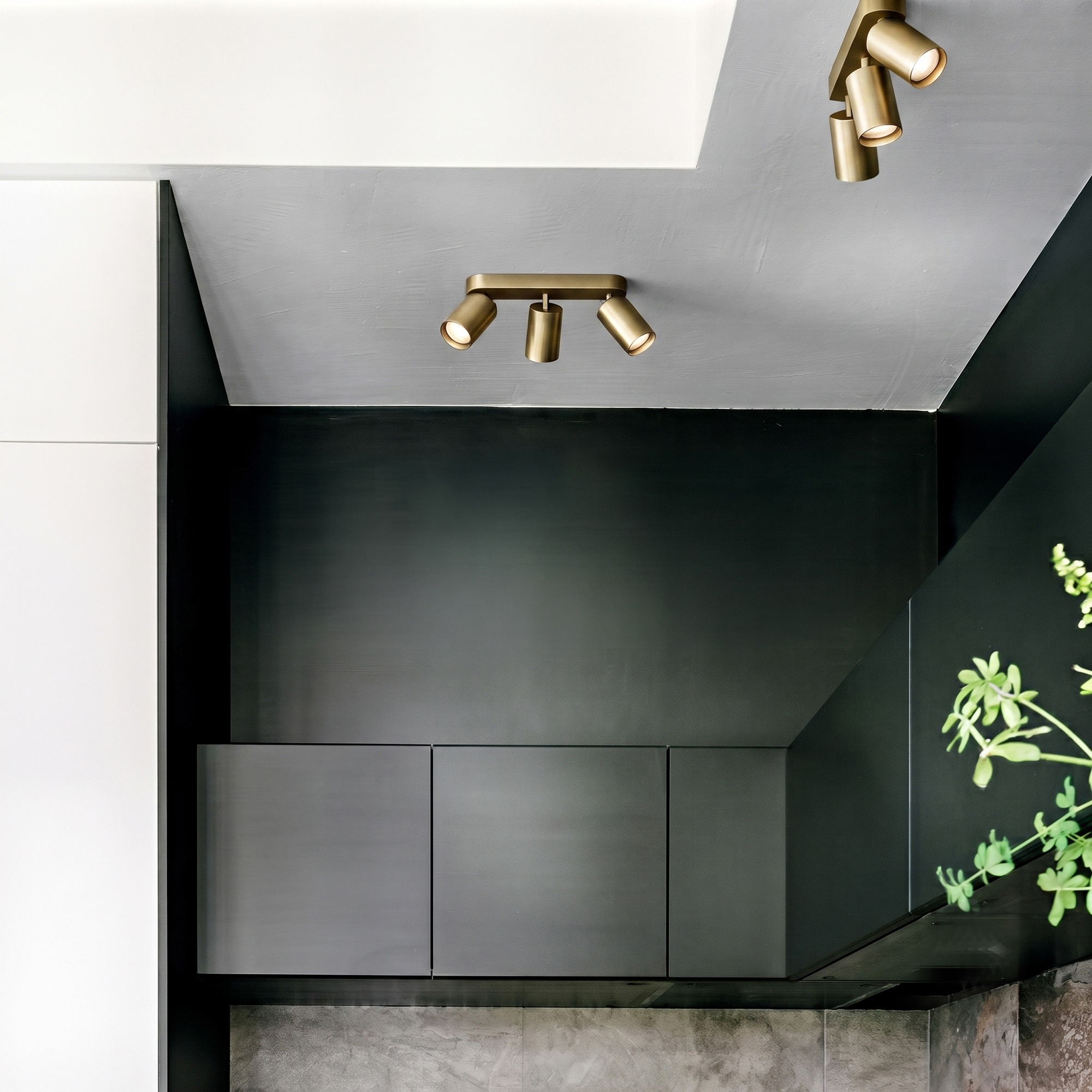 Stropna svjetiljka Ideal Lux DYNAMITE PL4 LINEAR SQUARE – Mjed Nadgradna stropna svjetla