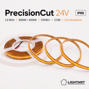 LightArt PrecisionCut 24V COB LED traka 13W/m 3000K IP65 – rola 5 m LED Trake