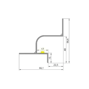 Shadow gap profil LIGHTART ShadowLED – Crna Alu profili (Rasvjeta)