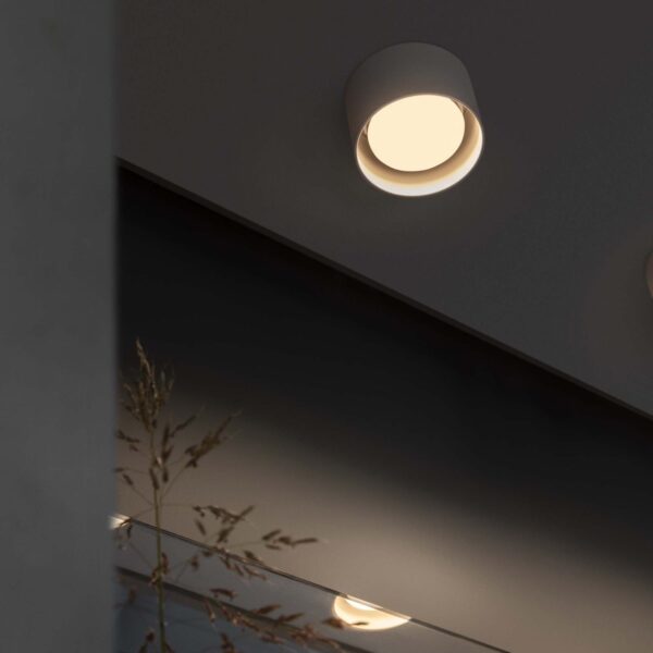 Ideal Lux SPIKE PL1 ROUND bijeli nadgradni downlighter u interijeru