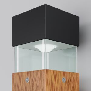 Vanjska zidna svjetiljka Maytoni Quadra – Drvo – O143WL-L8TK Vanjska rasvjeta