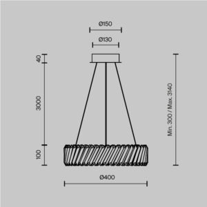 Visilica Maytoni Cilia – Bež – MOD540PL-L20BGK Moderne visilice