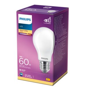 LED žarulja Philips A60 E27 7W (60W) 2700K mat – 47218701 E27