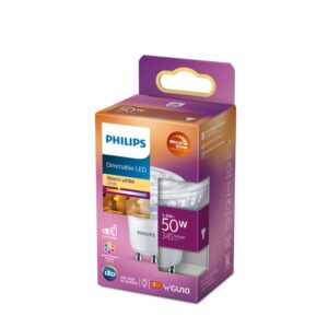 LED žarulja Philips WarmGlow GU10 3,8W (50W) 2200-2700K 36° dimabilna – 77423300 Dimabilne