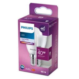 LED žarulja Philips P45 E14 5W (40W) 4000K mat – 30990600 E14