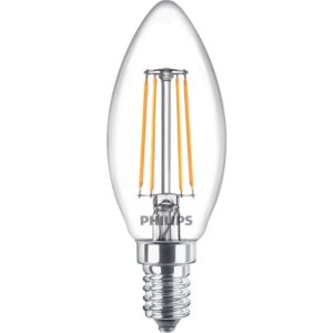 LED žarulja svijeća Philips B35 E14 4,3W (40W) 2700K prozirna – 76307700 E14
