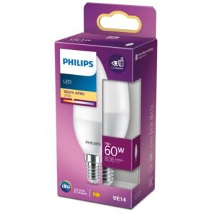 LED žarulja svijeća Philips B38 E14 7W (60W) 2700K mat – 30962300 E14