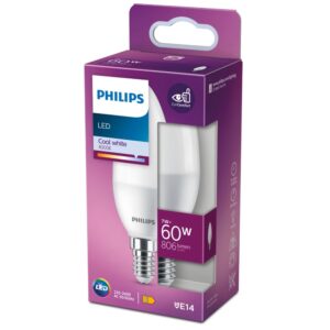 LED žarulja svijeća Philips B38 E14 7W (60W) 4000K mat – 30968500 E14